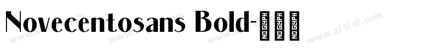Novecentosans Bold字体转换